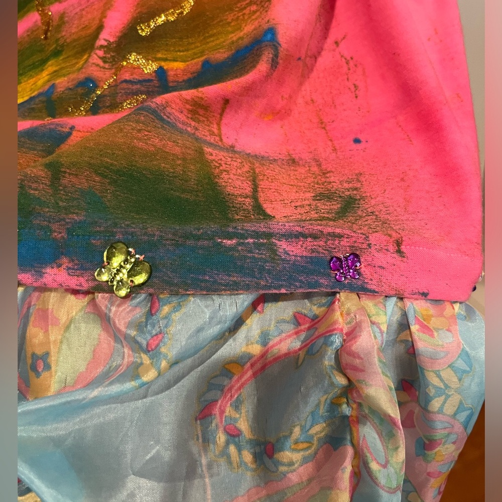 Vintage 80s/90s style beach/ pool cover up. GUC! So kitschy! - Picture 5 of 9
